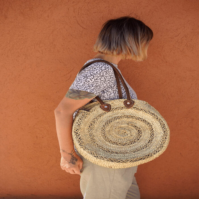 Round Wicker Bag